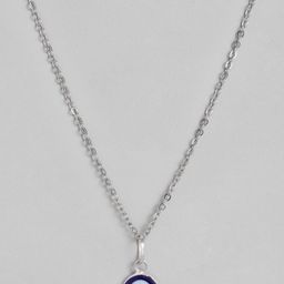 EL REGALO Blue & Silver-Toned  Evil Eye Bohemian Necklace-18