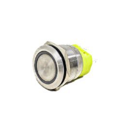 White 22 mm 12V-24 V LATCHING Metal SwitchWhite 22 mm 12V-24 V LATCHING Metal Switch-image-90