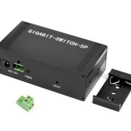 Waveshare Industrial 5P Gigabit Ethernet Switch Full-Duplex 10/100/1000M DIN Rail Mount without Power Adapter-44