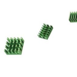 Green 3 in 1 Heat Sink Set Aluminum for Raspberry Pi 4B-13