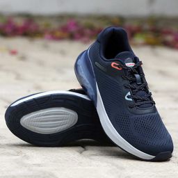 Campus Men Lace Up Mesh Running Shoes-33