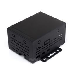 Waveshare Industrial Grade Metal Case (D) for Raspberry Pi 5, Larger Internal Space, Supports Installing Official Cooling Fan And Various HATs, Wall-mount and Rail-mount Support-24