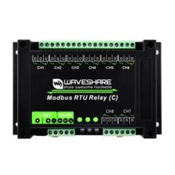 Waveshare Modbus RTU 8-ch Latching Relay Module (C) with RS485 Interface, Multi Isolation Protection Circuits, Rail-mounted Case-10