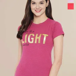 Metronaut Women Typography Set of 3 Cotton T-shirts-image-62