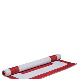 ROMEE Red & White Patterned Dhurrie image 3