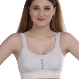 AROUSY White Cotton Beginner's Bra-picture-46