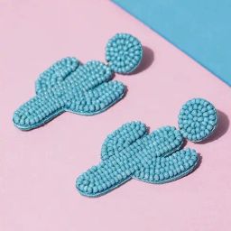 Sohi Quirk Beaded Drop Earrings-image-0