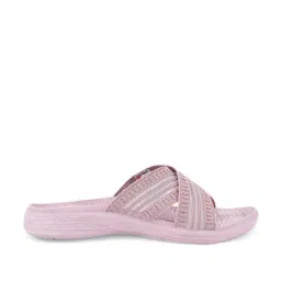 Campus Women's Purple Cross Strap Wedges-image-6