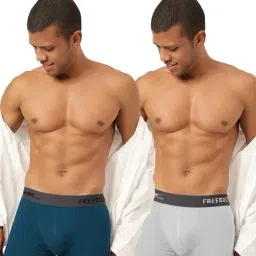 Freecultr Midnight Blue & Cloud White Comfort Fit Trunks - Pack of 2-picture-46