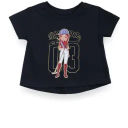 U.S. Polo Assn. Kids Blue Cotton Printed T-Shirt-picture-30