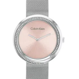 Calvin Klein Women Embellished Twisted Bezel Analogue Watch 25200149-image-2