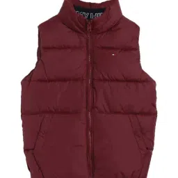 TOMMY HILFIGER Deep Rouge Solid Relaxed Fit Jacket-picture-6