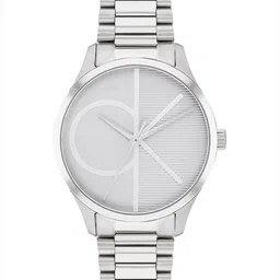 Calvin Klein Unisex Iconic Patterned Dial & Bracelet Style Straps Analogue Watch 25200345-4