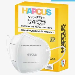 HAPCUS N95 FFP2 5 Layer Protective Face Mask - Pack of 20 (White)-33