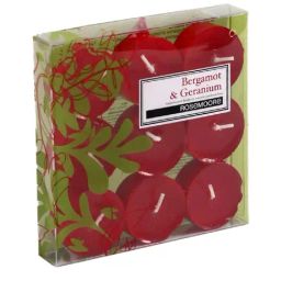 Rosemoore Scented Bergamot & Geranium Tea Lights - 9 Piece-image-14