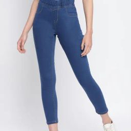 Tales & Stories Blue Skinny Fit Jeggings-image-47