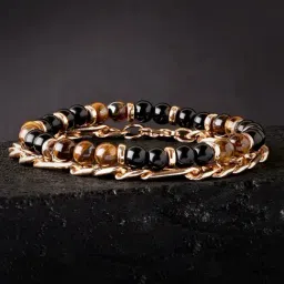 The Bro Code Set of 2 Multipack Elasticated Beaded Bracelet For Men-image-20