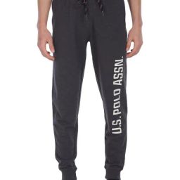 U.S. Polo Assn. Grey Regular Fit Printed Joggers-image-46