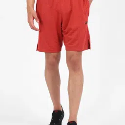 Reebok Red Regular Fit Self Design Shorts-image-33