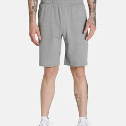 Puma Grey Cotton Slim Fit Shorts-picture-37