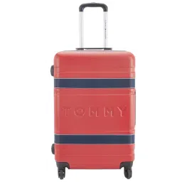 Tommy Hilfiger Red & Navy Small Hard Cabin Trolley - 36 cm-image-33
