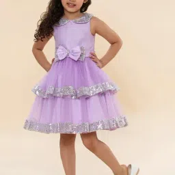 A.T.U.N. Kids Mauve Sequence Avery Dress-picture-3