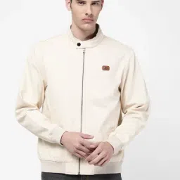 Lee Cream Cotton Regular Fit Jacket-20