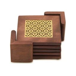 Fabindia Kanak Brass Metal Serveware-Coasters-image-72