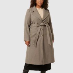 Forever New Maple Marle Blended Slim fit Coat-image-16
