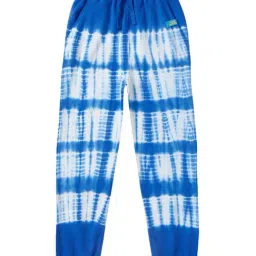 Cub McPaws Kids Blue & White Cotton Over Dyed Trackpants-image-34
