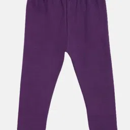 Kryptic Kids Purple Cotton Regular Fit Leggings-image-111