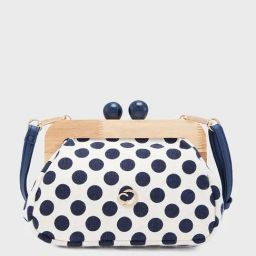 Caprese Blue & White Printed Medium Clutch-22