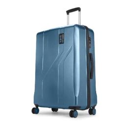 VIP Deep Teal 8 Wheels Large Hard Cabin Trolley Bag-image-51
