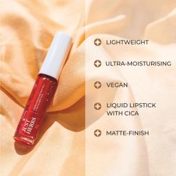 JUST HERBS Herb-Enriched Matte Liquid Lipstick Raspberry Pink - 2 ml image 4