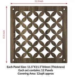 RANDOM Brown Geometric Window Blinds image 5