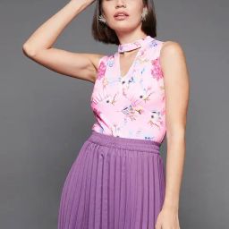 Miss Chase Pink Floral Print Top-picture-26