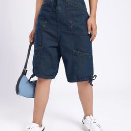 DressBerry Women Downtown Dope Cargo Style Shorts-image-75