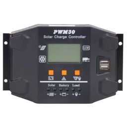 PWM30 30A Solar Charge And Discharge Controller 12V/24V Auto Controller Efficient Battery Management - RS5217PWM30 30A Solar Charge And Discharge Controller 12V/24V Auto Controller Efficient Battery Management - RS5217-23