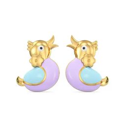 Joyalukkas 22k Yellow Gold Stud Earrings for Kids-picture-9