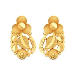 Joyalukkas 22k Gold Floral Stud Earrings for Women-image-65