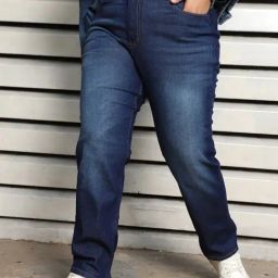 High Star Blue Cotton Straight Fit Jeans-picture-9
