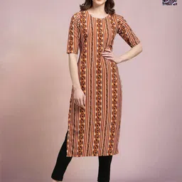 Moda Rapido Set of 2 Printed Round Neck Straight Kurtas-picture-3
