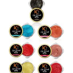 KINDED Herbal Lip Scrub Set, Pack of 7-3