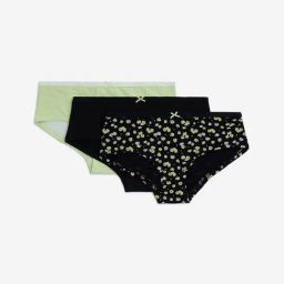 Wunderlove by Westside Black Cotton-Blend Low Rise Briefs - Pack of 3-image-100