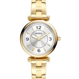 Fossil Women Silver-Toned Carlie Analogue Watch ES5203-image-91