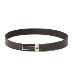 Louis Philippe Men Brown Solid Formal Italian Leather with Dual Tone Buckle Belt-12
