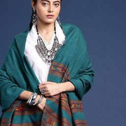 Taavi Geometric Woven Design Kullu Shawl-41