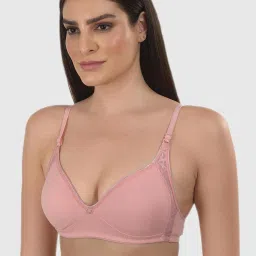 mod & shy Peach Solid Non-padded Bra image 3
