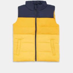 Pantaloons Junior Yellow & Navy Color Block Jacket-picture-46