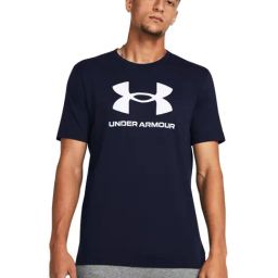 Under Armour Blue Cotton Regular Fit Logo Printed Sports T-Shirt-picture-28